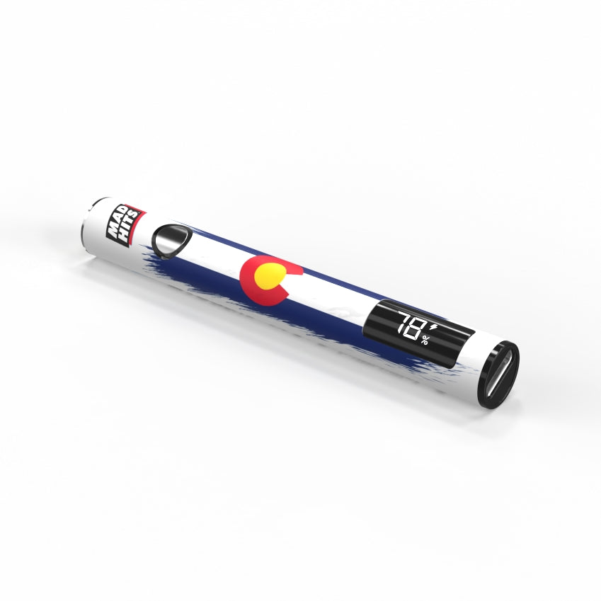 Mad Hits™ Slapz 2.0 – Colorado State Flag Vape Battery (Single Unit) image 0