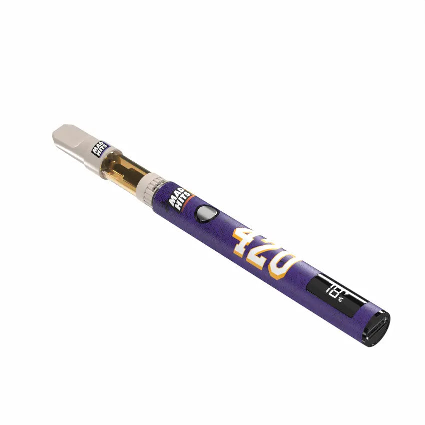Mad Hits™ Slapz 2.0 – LA Basketball Purple and Gold Vape Battery (Single Unit) image 4